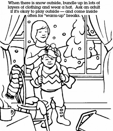 Ak vonku sneží, zababuš sa do mnohých vrstiev oblečenia a nos čiapku. Spýtaj sa dospelého či je v poriadku  ísť sa hrať von - a často prísť na "zohrievacie" prestávky